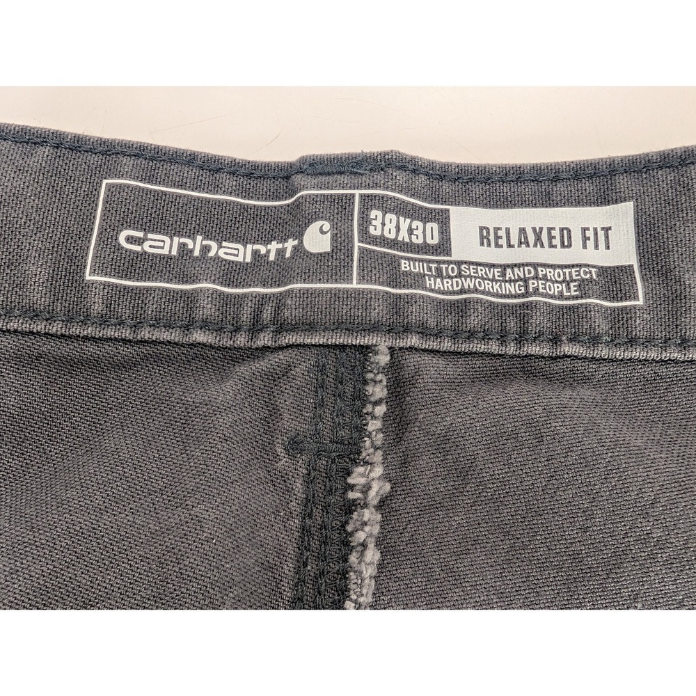 Carhartt Men's BN3334-M Double Knee Carpenter Work Pant: 38 x 30 Relaxed Fit - Picture 12 of 16